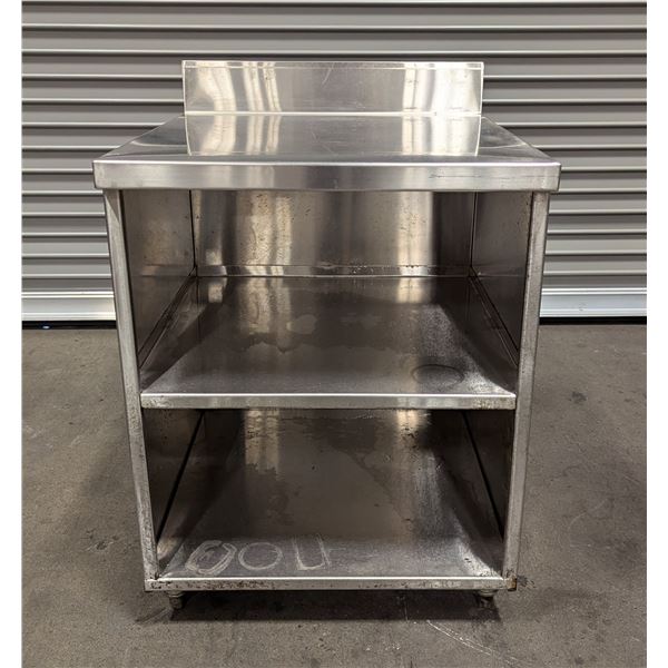 24" x 25" x  34-3/4" Stainless Steel Work Table W/Enclosed Undershelf | KYR2/LBD