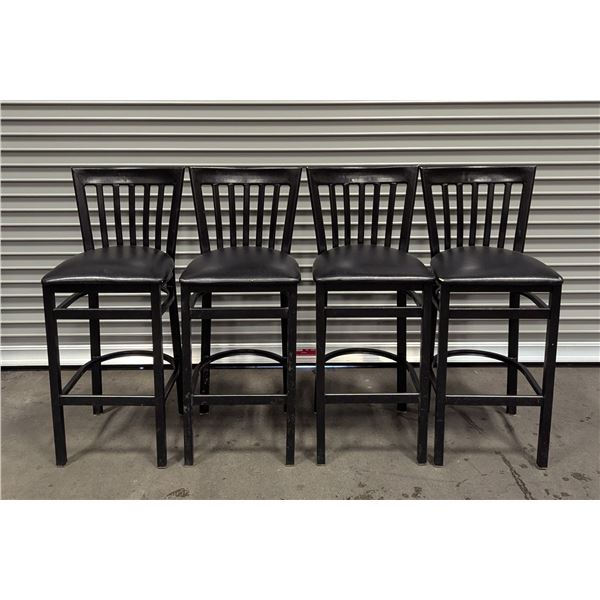 Black Metal Bar Stools - Lot of 4 | BLBarchairs/LBD
