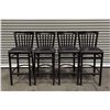 Image 1 : Black Metal Bar Stools - Lot of 4 | BLBarchairs/LBD