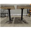 Image 3 : 24-1/2" x 36-1/2" Dining Tables & Chairs - Lot of 7pcs | LBD