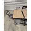 Image 4 : 24-1/2" x 36-1/2" Dining Tables & Chairs - Lot of 7pcs | LBD