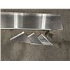 Image 4 : Efi 72" x 14" Stainless Steel Wall Shelf w/Order Rail | BLshelf3/LBD