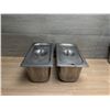 Image 2 : 1/3 Size 6" Deep Stainless Steel Inserts w/lids - Set of 23 (46pcs) | WG4/R2Pallet