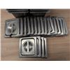 Image 2 : 1/6 Size 6" Deep Stainless Steel Inserts With Lids - Set of 22 (44pcs) | WG2/Ft2