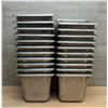 Image 1 : 1/6 Size 6" Deep Stainless Steel Inserts - Lot of 21 | WG8/R2Pallet