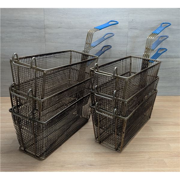5-3/4" & 6-1/2" Fryer Baskets - Lot of 6pcs | WG16/Ft2