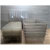 Image 1 : Full Size Clear Containers With Lids & Drain Shelves - Lot of 34pcs | WG17/Pallet