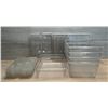 Image 1 : Half Size Clear Containers With Lids & Drain Shelves - Lot of 18pcs | WG18/Pallet