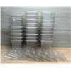 Image 1 : 1/6 Size Clear Containers With Lids & Drain Shelves - Lot of 40pcs | WG21/Ft1
