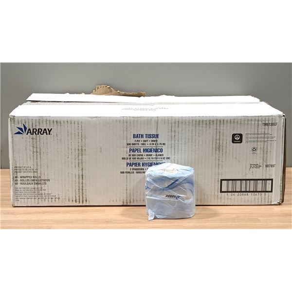 Array Wrapped Roll Bath Tissue - Lot of 48 ( 1 Case ) | EC4
