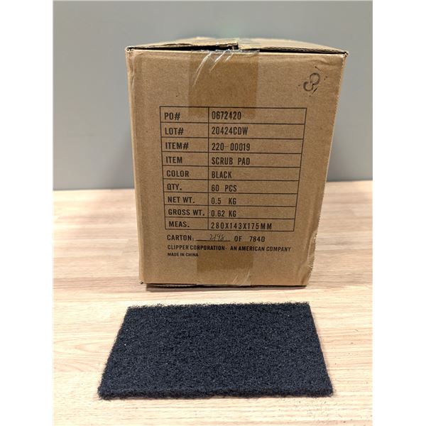 Black Scrub Pad - Lot of 60 ( 1 Case ) | EC4