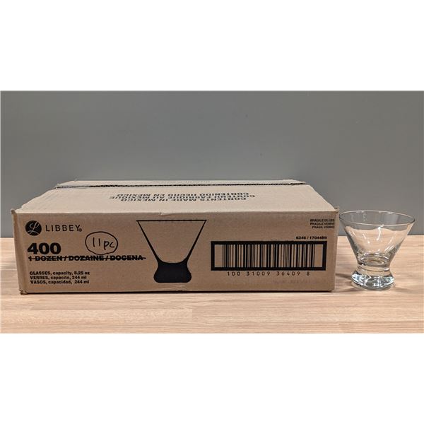 Libbey 8-1/4oz Cosmopolitan Glasses - Lot of 11 | EC4-4