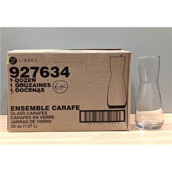 Libbey 36oz Ensemble Carafe, 927634 - Lot of 6 | EC5-4