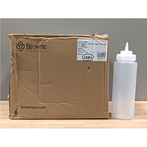 Browne 32oz Wide Mouth Dispenser, 57803200 - Lot of 10 | EC5-4