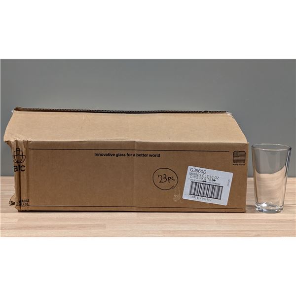 Arcoroc 16oz Mizing Glasses, G3960D - Lot of 23 | EC5