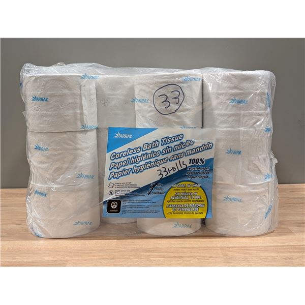 Array Coreless Bath Tissue - Lot of 33 | EC5