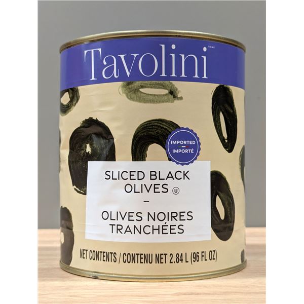 Tavolini Sliced Black Olives 2.84L - Lot of 3 | CanRack16