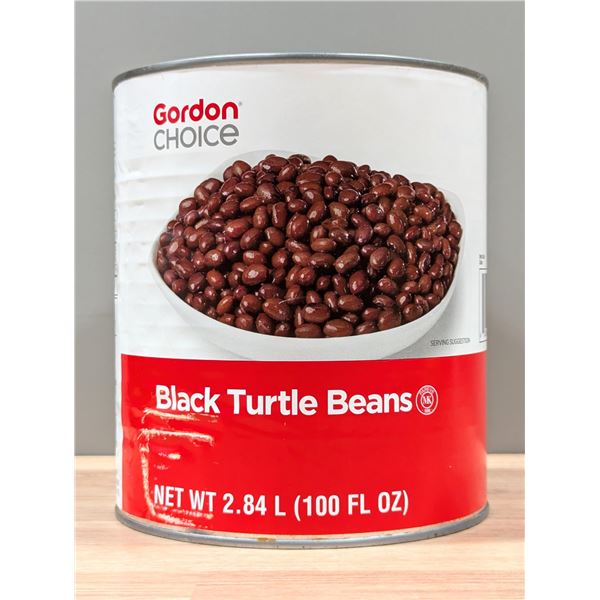 Gordon Choice Black Turtle Beans 2.84L - Lot of 6 | CanRack19