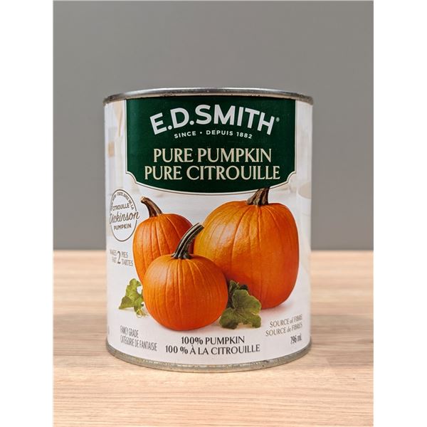 E.D.Smith Pure Pumpkin 796mL - Lot of 10 | L3-2