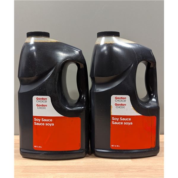 Gordon Choice Soy Sauce 3.78L - Lot of 2 | L4-3