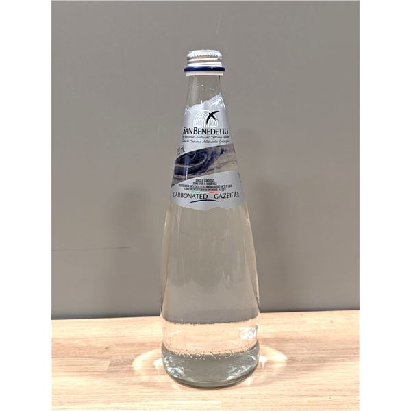 San Benedetto Carbonated Natural Spring Water 750mL - Lot of  12 | L2-2