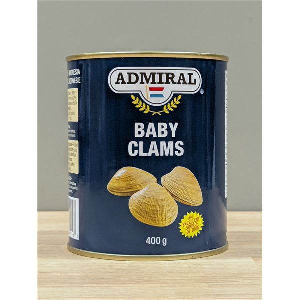 Admiral Baby Clams 400g - Lot of 10 | L4-2