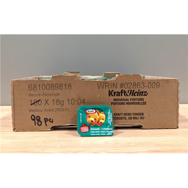 Kraft Smooth Peanut Butter 18g - Lot of 98  | L4-3