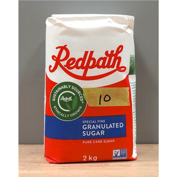 Redpath Granulated Sugar 2Kg - Lot of 10 | Cooler4