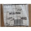 Image 5 : Deluxe 5" x 5" White Double Open Bag - Lot of 2000 ( 1 case ) | EC7