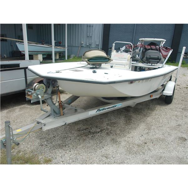 1995 Renegade 17' Flats Boat, Mercury 2STR O/B