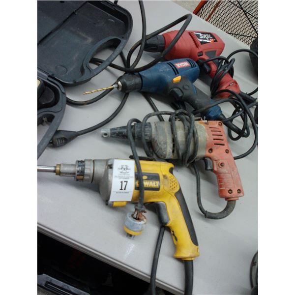 Dewalt/Milwaukee Electric Screw Shooters, Ryobi/Skil Electric Drills