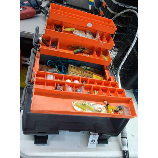 Tackle Box w/Tackle and Net
