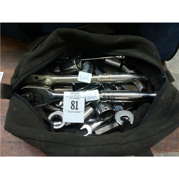 Socket and Wrenches w/Tool Bag
