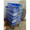 Image 1 : Parts Bin Cart w/Blue Bins