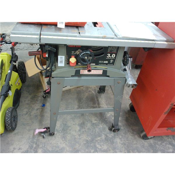 Craftsman Rolling Table Saw w/Stand