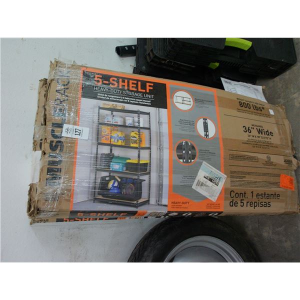 Muscle Heavy Duty 5 Shelf Storage Racks - Pair