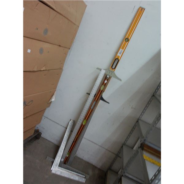 Large Levels, Squares, Ruler