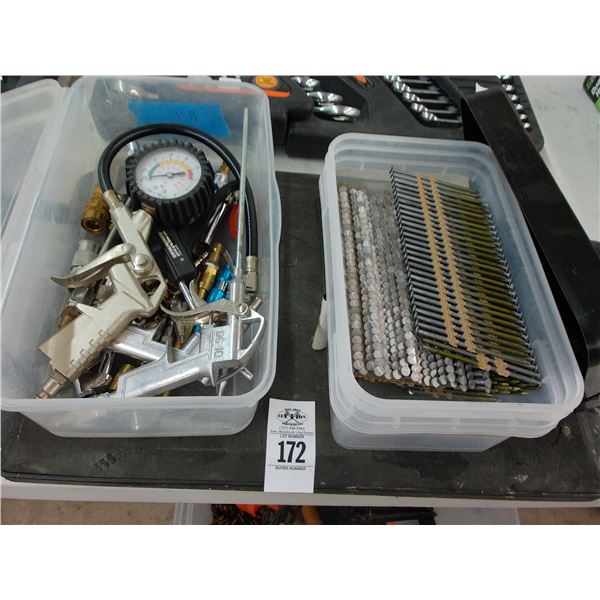 Compressed Air Fittings, Gun Nails, Knee Pad
