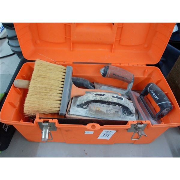 Toolbox w/Masonry Tools