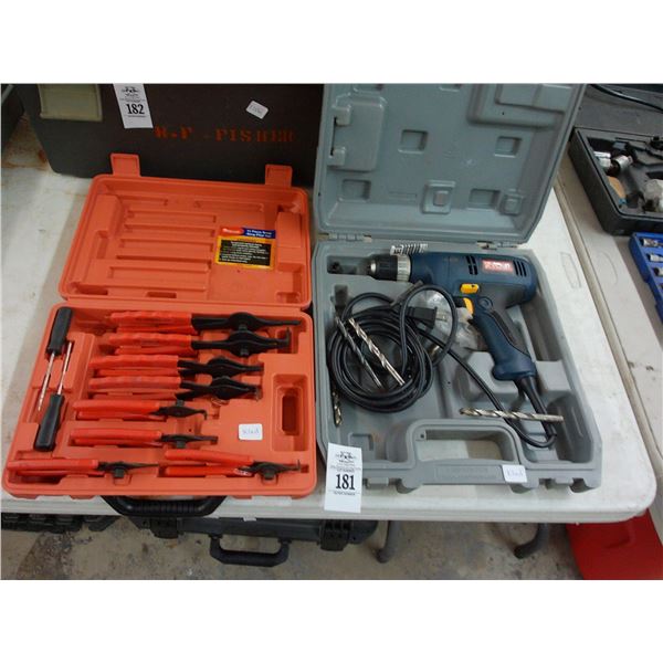 Snap Ring, Plier Set, Ryobi Electric Drill