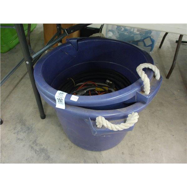Large Storage Buckets 2 w/Ext. Cord, Electrical Supplies