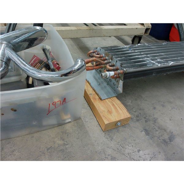 Sink Fixture, Paint Brushes, Radiator