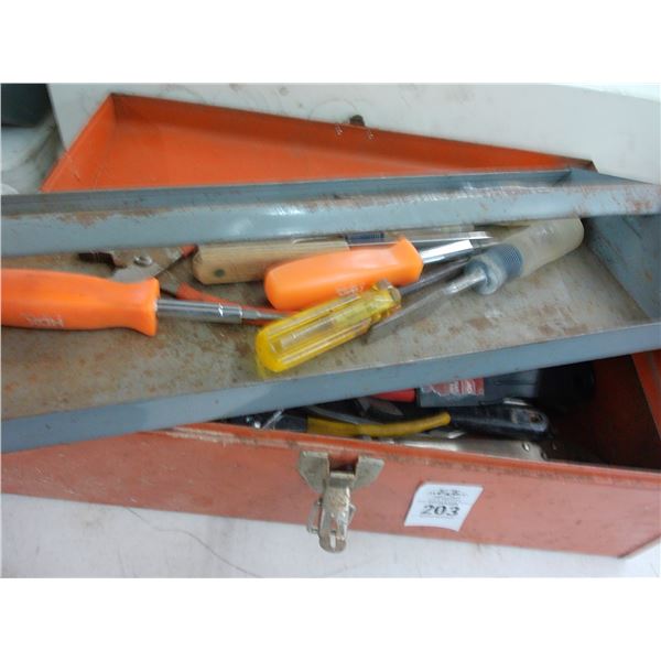 Metal Toolbox w/Asst. Tools