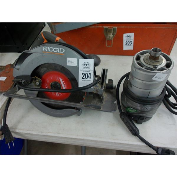 Ridgid Circular Saw, Router