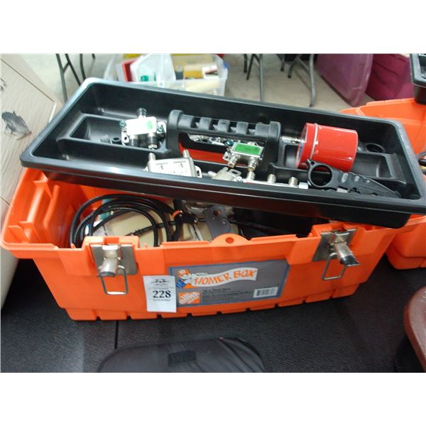 Toolbox w/Cable Connections and Supplies