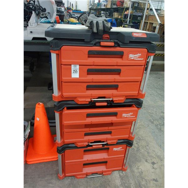 Milwaukee 3 Part Pack Out Toolboxes