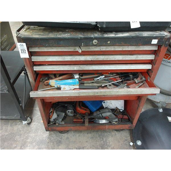 Proto 6 Compartment Shop w/Air Tools, Hand Tools, Asst. Supplies