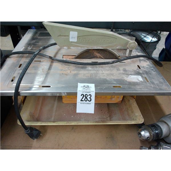 Small Tile Wet Saw w/Basin
