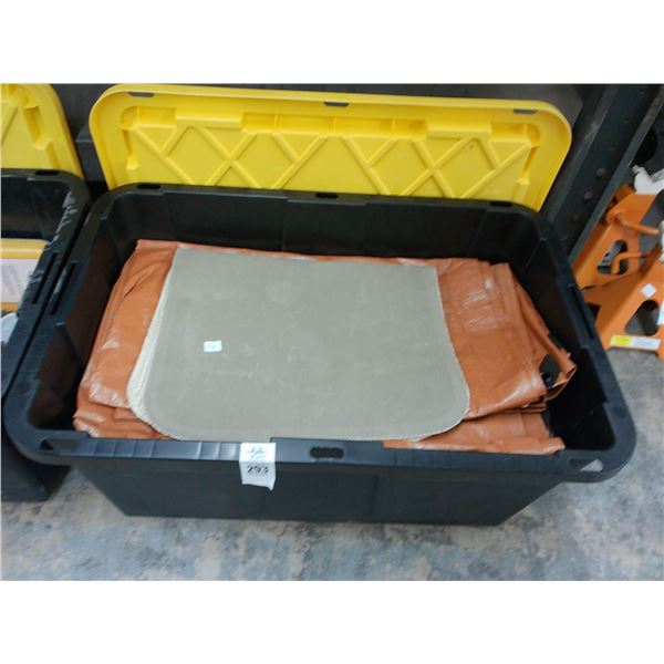 Lidded Tote w/Tarps