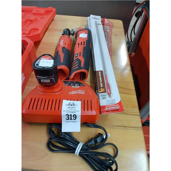 Milwaukee Cordless Angle Drill, Impact, Ext. Bits